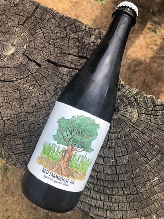 Living Field Red Farmhouse IPA (aged on Spanish Cedar)